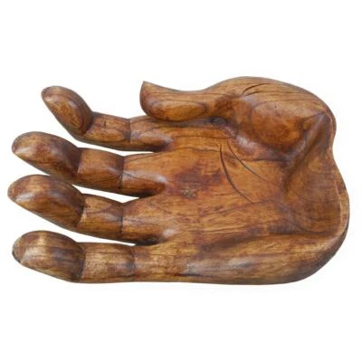 Holz Hand Obstschale Soar Holz Schale Teller Schüssel braun ca. 28cm - Bild 1 von 3