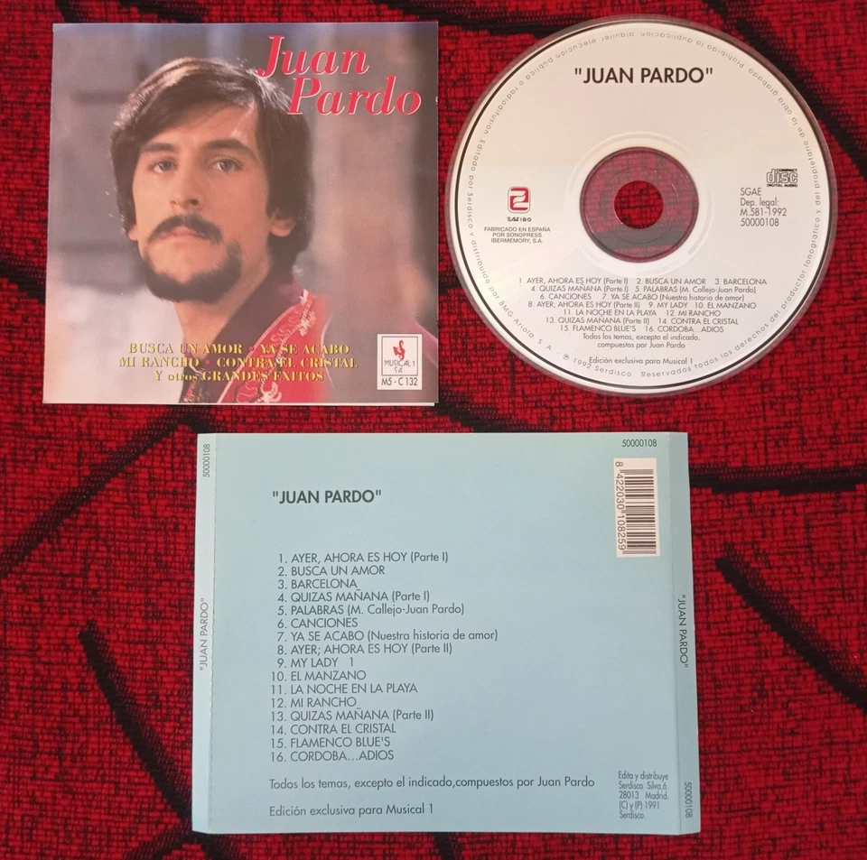 JUAN PARDO ** Juan Pardo ** ORIGINAL 1992 SPAIN CD - Image 1 of 1