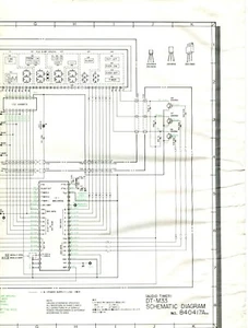 Vintage Akai Model DT-M33 Schematic Diagram - Picture 1 of 1