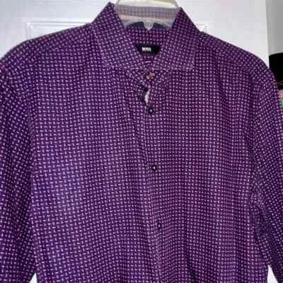 Boss by Hugo Boss Dress Shirt Long Sleeve Size L Slim Fit - Image 1 of 4