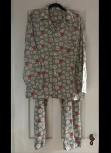 Vintage Very Rare No Parking Print Textron Pajamas Extra Long - Picture 1 of 7
