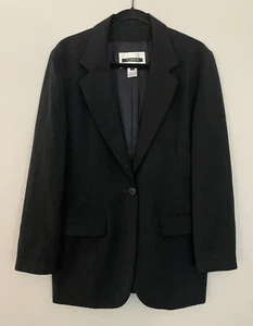 Votre Nom Vintage Designer Paris Black Button Blazer Jacket Sz 4 Medium Votrenam - Picture 1 of 7