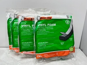Frost King 3/4 In. X 1/2 In. 10 Ft. Grey Vinyl Foam Weather Seal Self Stick Tape - Picture 1 of 6