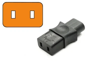 2 Pin Mains Power Cable Adaptor for Marantz, Roland, Revox, Korg etc - cord lead - Image 1 of 2