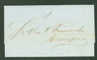Dwi 1855 Stampless Foreign Letter Office In Black To Corupano Nice Strike