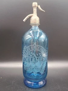 Siphon eau de seltz Bleu Eau Gazeuse Brasserie G CLEMENT SAINT SAULGE - Photo 1/14