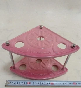 Le Creuset supporto vaso 2 livelli rosa dal Giappone Usato - Foto 1 di 6