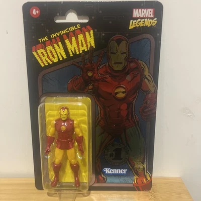 Marvel Legends Retro Kenner Invincible Iron Man 3.75" Variante #1 Edición NUEVO Foto 1 de 4