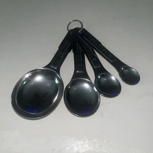 Metall verschachtelte ovale Messlöffel mit Ring - Bild 1 von 2