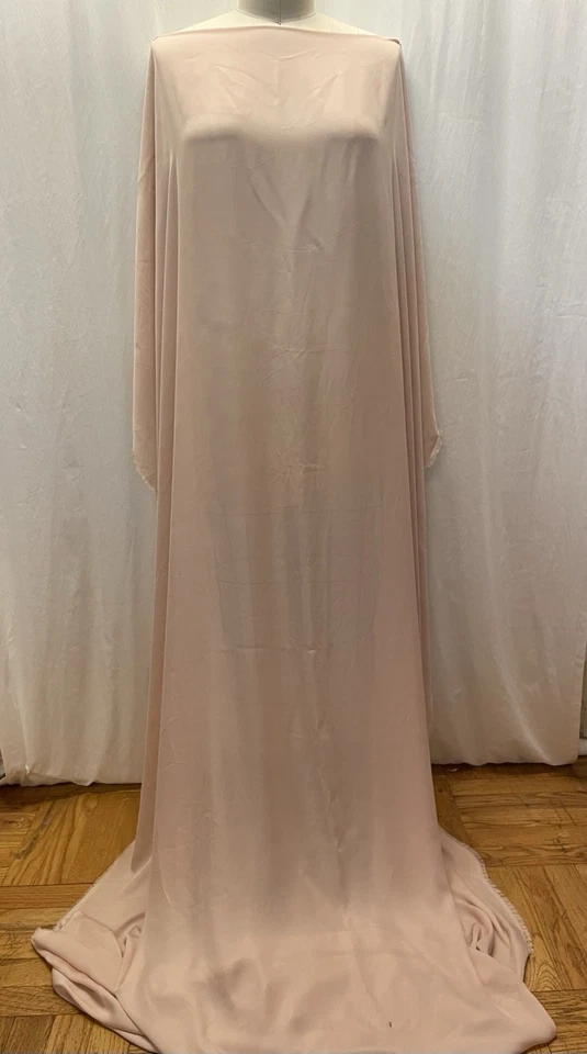 Tela 100% Lujosa Seda Francesa Georgette Color Malva 2.5 Largo 56" Ancho Foto 1 de 4