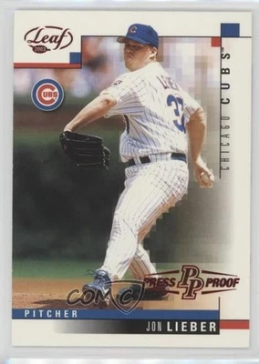 2003 Leaf Press Proof Red Jon Lieber #142 - Image 1 of 2