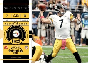 2011 Playoff Contenders #24 Ben Roethlisberger - Picture 1 of 2