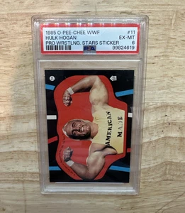 💥 1985 O-Pee-Chee WWF Hulk Hogan #11 Sticker – PSA 6 - Picture 1 of 3