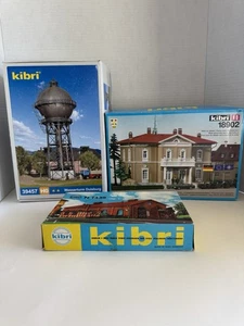 Antique Kibri Models Water Tower Train Station Brick Military Headquarters Build - Picture 1 of 10