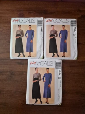 VTG OOP McCall's 9587 EASY Misses' Dress For Stretch Knits Only - SZ: 6-22 UC FF - Image 1 of 4