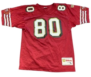 Vintage 80’s Wilson Jerry Rice San Francisco 49ers NFL Youth Jersey - Size L - Picture 1 of 11
