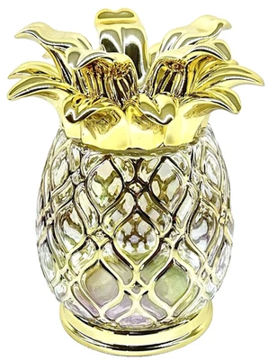 Candelabro tarro grande Bath & Body Works PIÑA VIDRIO DORADO 3 mechas NUEVO 2025 Foto 1 de 4