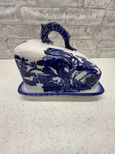 Wunderschöne Vintage Blaukäseschale, Ironstone Staffordshire flo blau England - Bild 1 von 10
