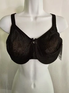 Chantelle Bra Women's Black / Beige Lined Underwire Size 38DD - Picture 1 of 8