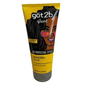 Pegamento adhesivo pegado Got2b, para estilos protectores, suave en el cuero cabelludo, pegamento para pelucas 6 oz - Imagen 1 de 1