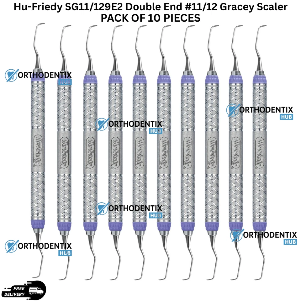 Escalador Gracey Hu-Friedy SG11/129E2 Doble Extremo #11/12 con Mango Everedge 2.0 #9 Foto 1 de 1