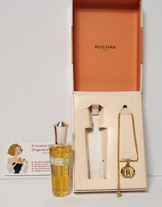 Vintage Madame Rochas PDT Perfume Splash ~ 23 ml + Rochas necklace in gift box - Picture 1 of 13