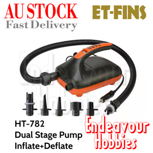 12v HT-782 Electric SUP Pump, 20PSI Dual Stage High Speed Inflating, AU