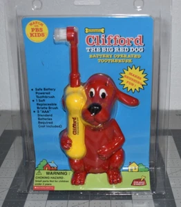 Vintage Clifford The Big Red Dog Tooth Brush Battery Toothbrush NEW SEALED - Picture 1 of 11