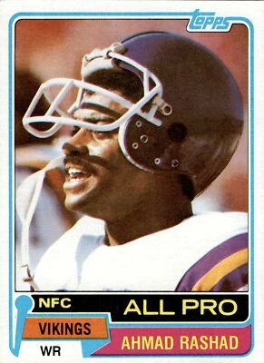 1981 Topps #140 Ahmad Rashad Great card! - Image 1 of 2