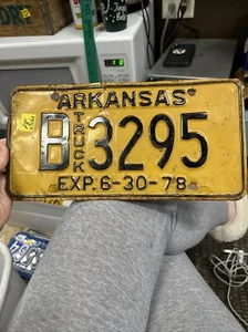 1978 Arkansas Truck License Plate B-3295 - Picture 1 of 21