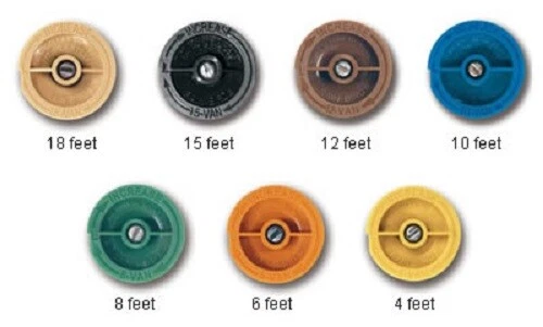 RAIN BIRD TESTINA/UGELLO REGOLABILE VAN 4-6-8-10-12-15-18 IRRIGATORE STATICO