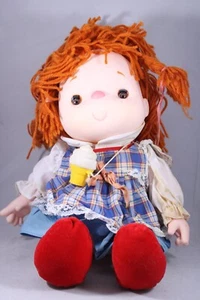 Vtg Ice Cream Doll 1980 J Shin Co Village Toys Striped Red Hair - Picture 1 of 20
