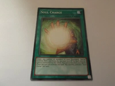 Konami Yu-Gi-Oh! "SOUL CHARGE" #Spell Trading Card - Image 1 of 2