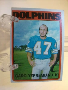 1972 Topps Football Card #115 Garo Yepremian (86134) - Foto 1 di 2