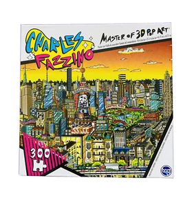 Rompecabezas de 300 piezas TCG Charles Fazzino “As Dusk Falls Over NYC” - Imagen 1 de 4