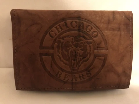 Vintage Chicago Bears Mens Trifold Wallet Cover