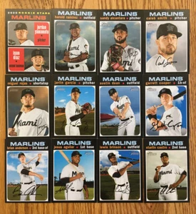2020 Topps Heritage FLORIDA MARLINS TEAM SET - JORDAN YAMAMOTO ISAN DIAZ RC ETC - Picture 1 of 5