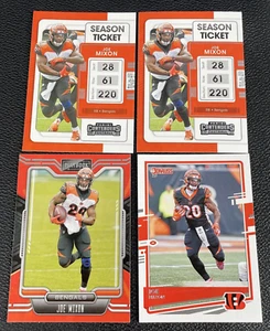 Joe mixon 4 card lot contenders / playbook / donruss Bengals A81 - Picture 1 of 2