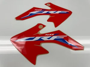 2004 - 2022 2023 2024 2025 HONDA CRF50 CRF 50 50F CUBIERTA DEL RADIADOR CALCOMANÍA GRÁFICA - Imagen 1 de 8