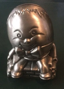 PEWTER HUMPTY DUMPTY BANK VERY NICE - Bild 1 von 5