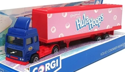 Corgi Appx 20cm Long Diecast 91310 - Volvo Container Truck (Hula Hoops) Blue/Red - Image 1 of 4