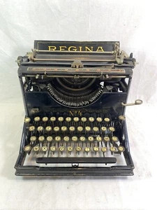 Máquina De Escribir Regina Número 4 Año 1918 TYPEWRITER - Imagen 1 de 9