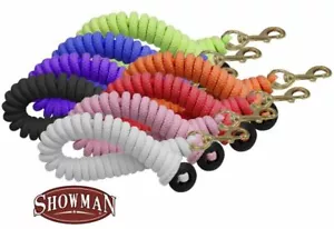 Showman 25' Round Braided Cotton Lunge Line w Brass Snap and Rubber Stopper - Picture 1 of 7