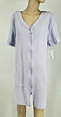 Nuevo con etiquetas Abrigo Plumero Croft & Barrow Mujer Púrpura Mezcla de Algodón Tejido Acolchado S/S Foto 1 de 3