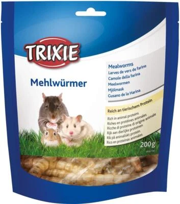 Mehlwürmer getrocknet 3 x 200 g Nagerfutter Vogelfutter Reptilienfutter Hamster - Bild 1 von 4