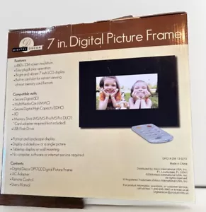 Digital Decor DPF720 Ultra Thin LCD 7-Inch Digital Picture Frame Open BOX - Picture 1 of 4