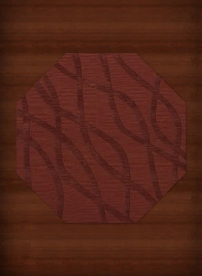 Yellow Transitional Hand Hooked Waves Lines Stripes Area Rug Abstract DV10 - Image 1 of 2