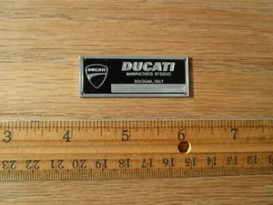 Ducati Metal Display Plaque Model Diecast 1/6 1/12 Panigale Corse Diavel Monster - Picture 1 of 2