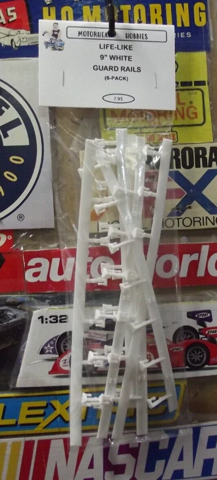 LIFE-LIKE, 9" BARANDILLAS BLANCAS, HO SLOT CAR, (PACK DE 10) Foto 1 de 1