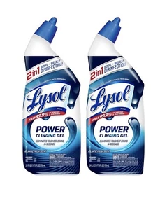 Lysol Power Toilet Bowl Cleaner, 48oz (2X24oz), 2 In One Cleaning Power - Picture 1 of 5